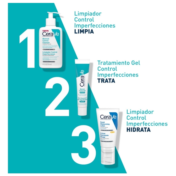 Cerave Limpiador Control Imperfecciones 236ml, Piel Grasa Momento De Aplicación Día/noche - Imagen 6