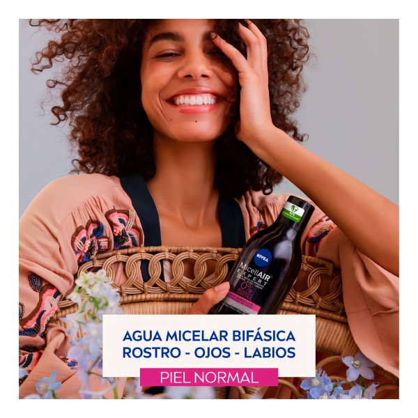 Agua Micelar Bifásica Nivea Micellair Black Expert 400 Ml - Imagen 3
