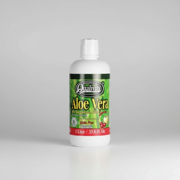 Aloe Vera Gel Qualivits 1 Litro Sabor Arándanos Y Manzana - Imagen 3