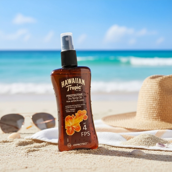 Aceite Bronceador Hawaiian Tropic Fps 4 240 Ml En Spray - Imagen 2