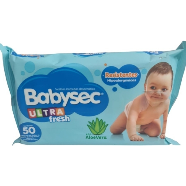 Toallitas Húmedas Babysec Ultra X50 - Imagen 2