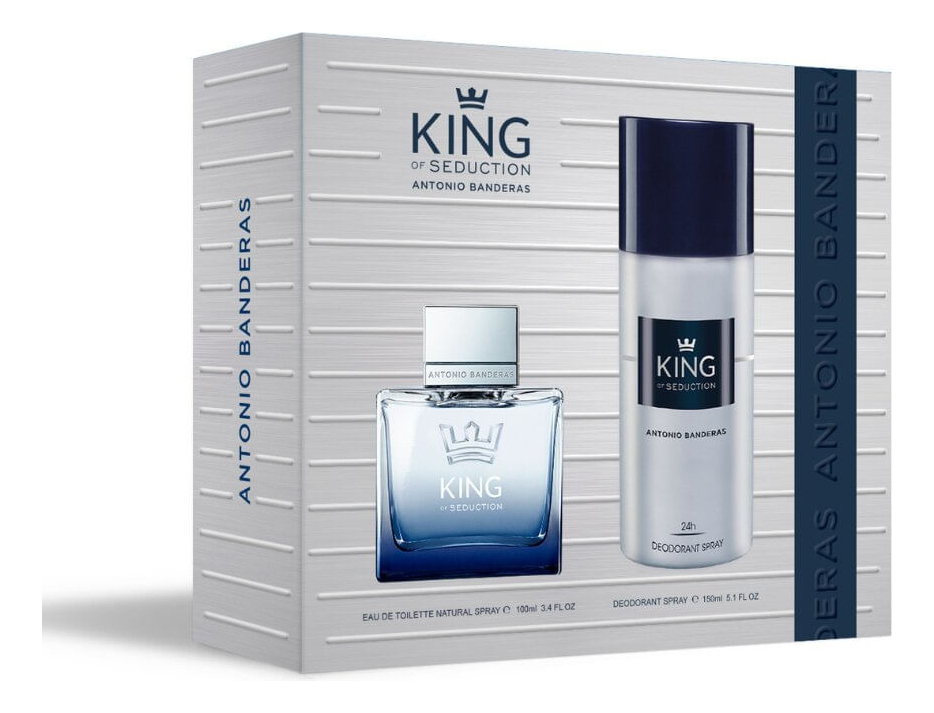 Estuche Antonio Banderas King Of Seduction Edt 100 Ml + Deo - Imagen 6