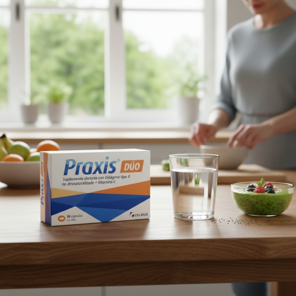 Praxis Duo Colágeno Tipo Ii Con Vitamina C - Imagen 2