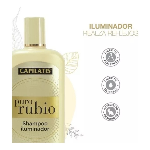 Capilatis Shampoo Puro Rubio 420 Ml - Imagen 3