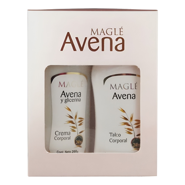 Kit Magle Avena Y Glicerina Crema Corporal + Talco