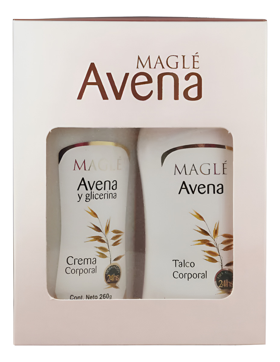 Kit Magle Avena Y Glicerina Crema Corporal + Talco
