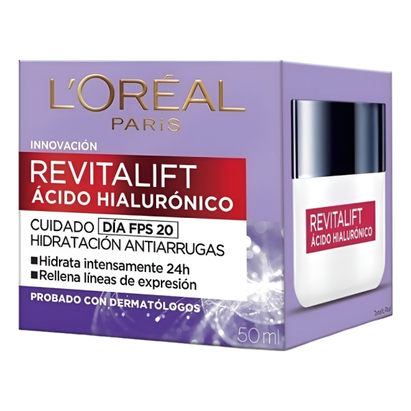 Crema Revitalif Loreal Con Ácido Hialuronico Día