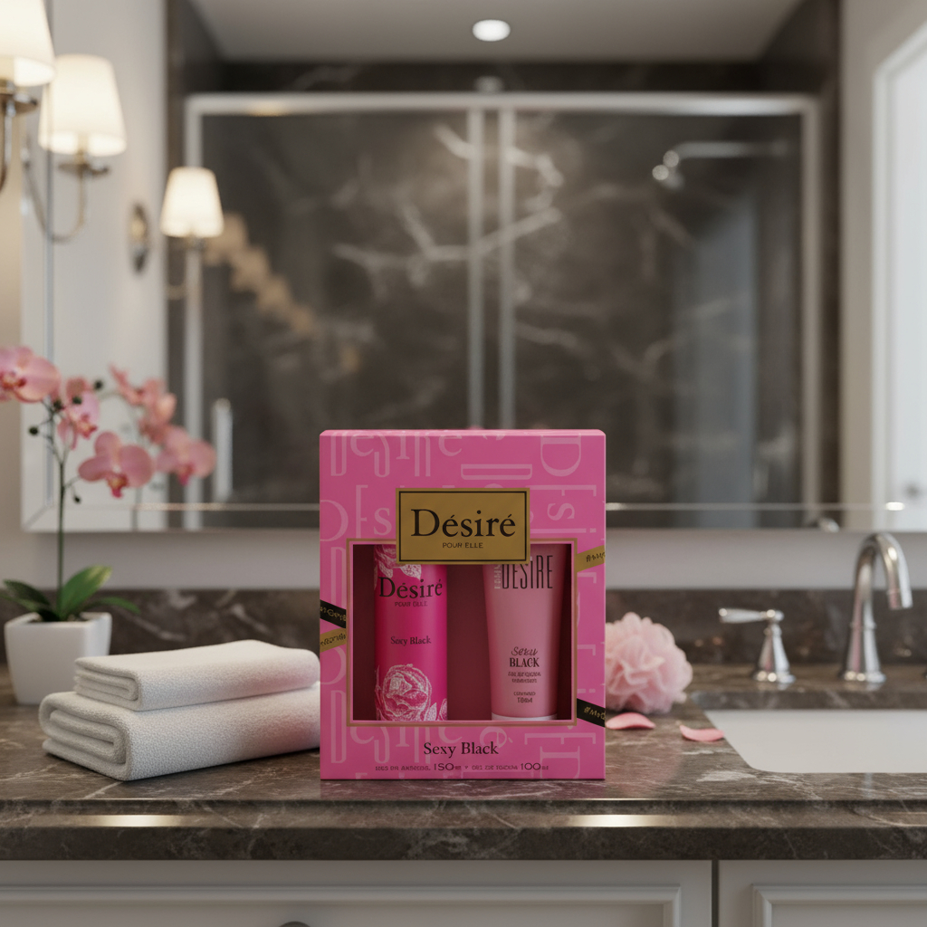 Desodorante Aerosol Desire Sexy Black + Gel Ducha - Imagen 2