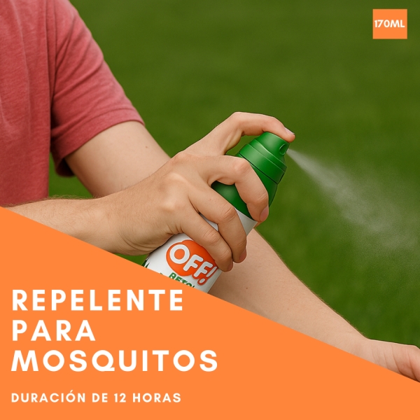 Repelente Para Mosquitos Off Extra Duración Aerosol X170ml - Imagen 7