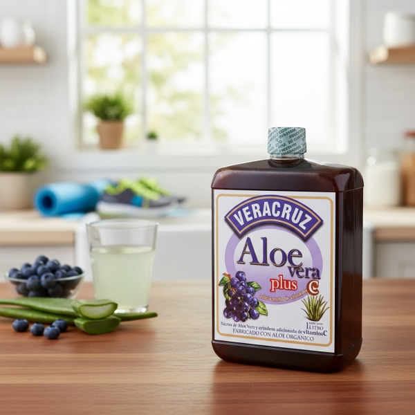 Aloe Vera Bebible Veracruz 1 L Arándano - Imagen 2