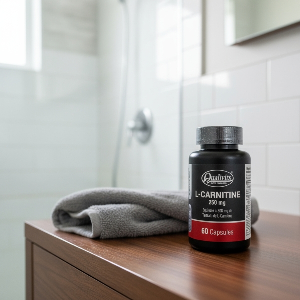 Carnitine L 250mg 60 Cápsulas Qualivits - Imagen 2