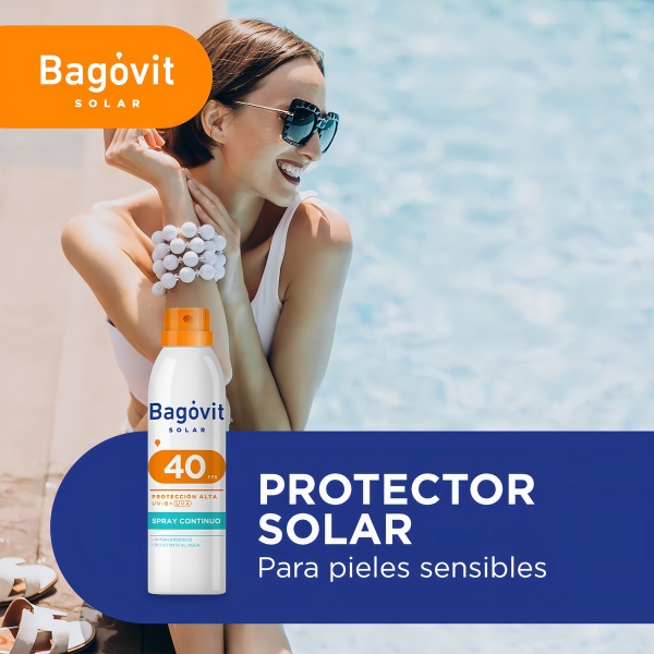 Protector Solar Bagovit Solar Fps40 Spray Continuo X170ml - Imagen 7