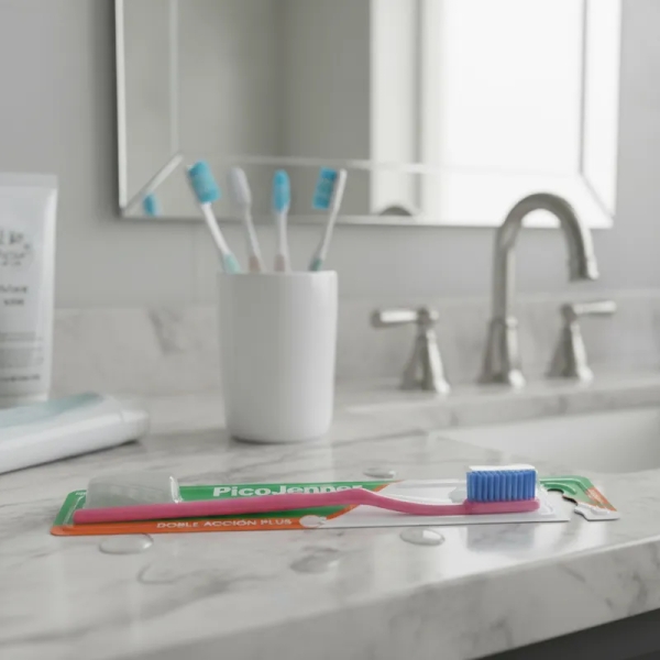 Cepillo De Dientes Pico Jenner Doble Acción Plus + Protector - Imagen 2