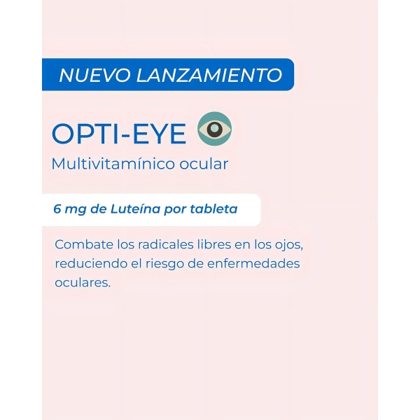 Opti Eye Qualivits(R) X 60 Tabs. | Antioxidante Salud Ocular Sabor Natural - Imagen 2