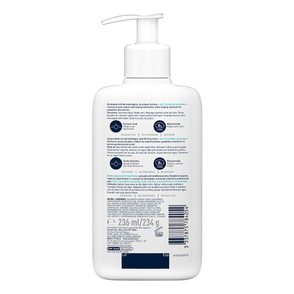 Cerave Limpiador Control Imperfecciones 236ml, Piel Grasa Momento De Aplicación Día/noche - Imagen 5