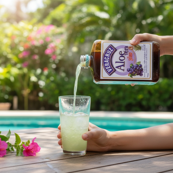 Aloe Vera Bebible Veracruz 1 L Arándano - Imagen 3