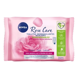 Nivea Toallitas Desmaquillantes Micerales Rose Care 25 Pzas