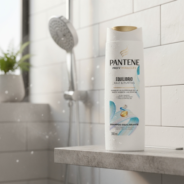 Pantene Pro V Miracle Shampoo Equilibrio Raíz Puntas 300 Ml - Imagen 2