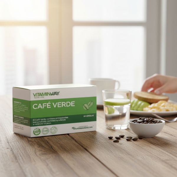 Cafe Verde X 60 Capsulas - Adelgazante Vitaminway - Imagen 2