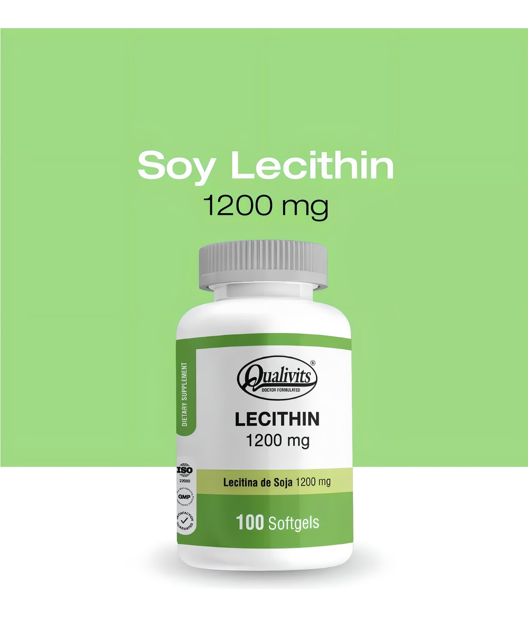 Qualivits Lecithin 1200mg 100 Cápsulas Blandas Sabor Natural - Imagen 3