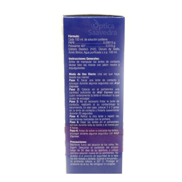 Solución Arlyt Express Multipropósito Lentes Blandas 120ml - Imagen 4