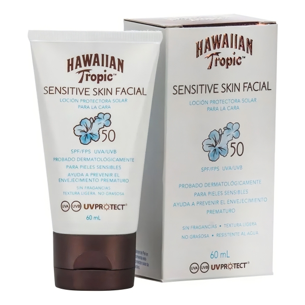 Protector Hawaiian Tropic Sensitive Skin Facial Fps50 60ml