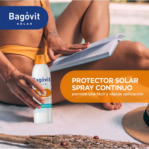 Protector Solar Bagovit Solar Fps40 Spray Continuo X170ml - Imagen 6