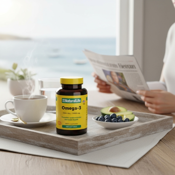 Natural Life Omega 3 Fish Oil Frasco 100 Cápsulas - Imagen 2