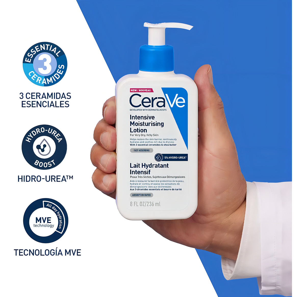 Loción De Hidratacion Intensiva Piel Muy Seca E Irritada 236ml Cerave - Imagen 2