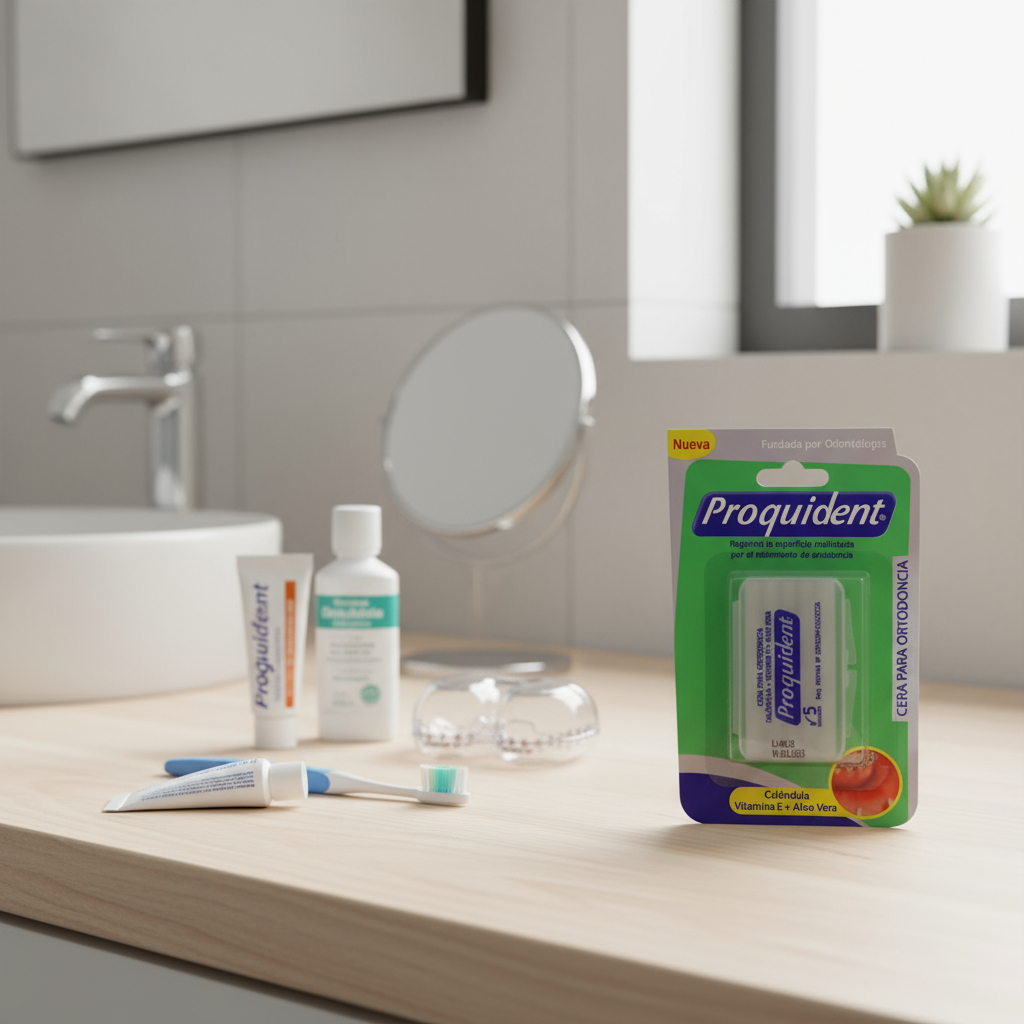 Cera Para Ortodoncia X5 Proquident Calendula Y Vitamina E - Imagen 2