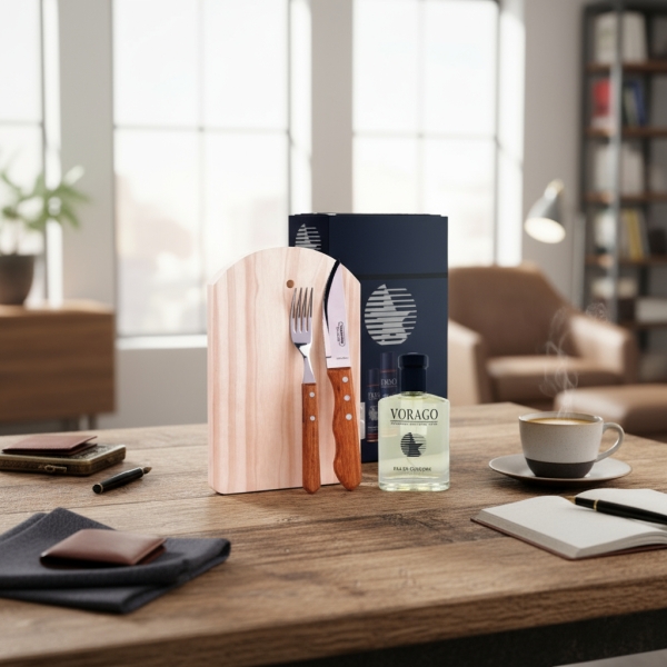 Perfume Vorago Edc 50ml + Kit De Asado - Imagen 3