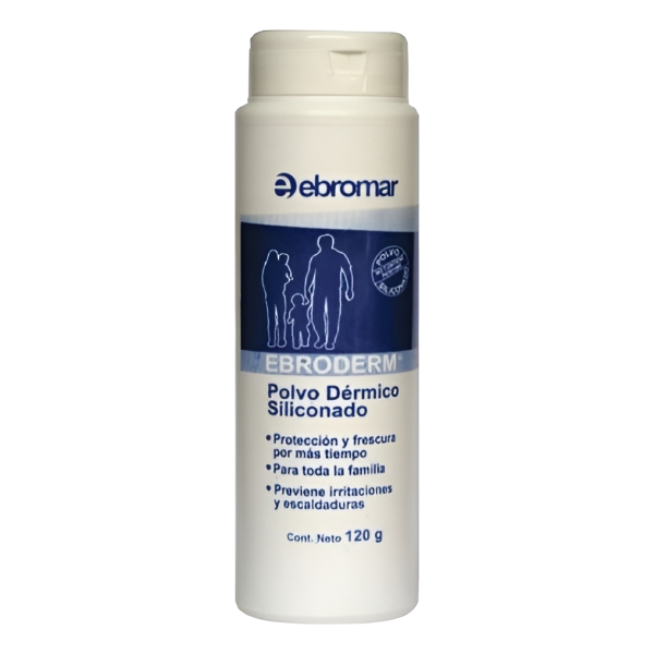 Talco Siliconado Ebroderm 120gr