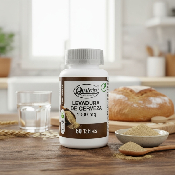 Qualivits Levadura De Cerveza 1000mg 60 Tabletas - Imagen 3