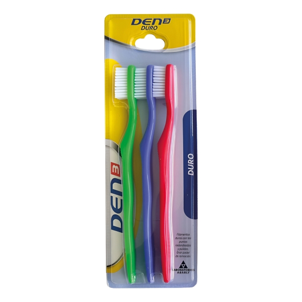 Cepillo De Dientes Den3 Duro 3 Unidades Sangar - Imagen 3