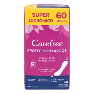 Carefree Protector Largos - 60 Unidades