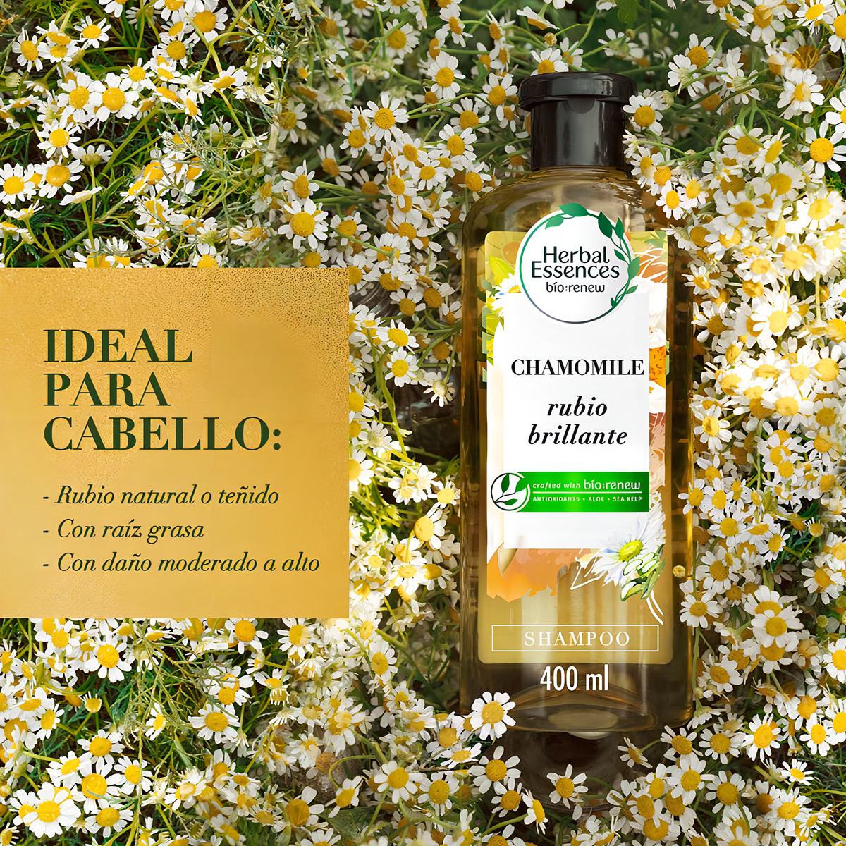 Herbal Essences Bio:renew Chamomile Shampoo 400 Ml - Imagen 7
