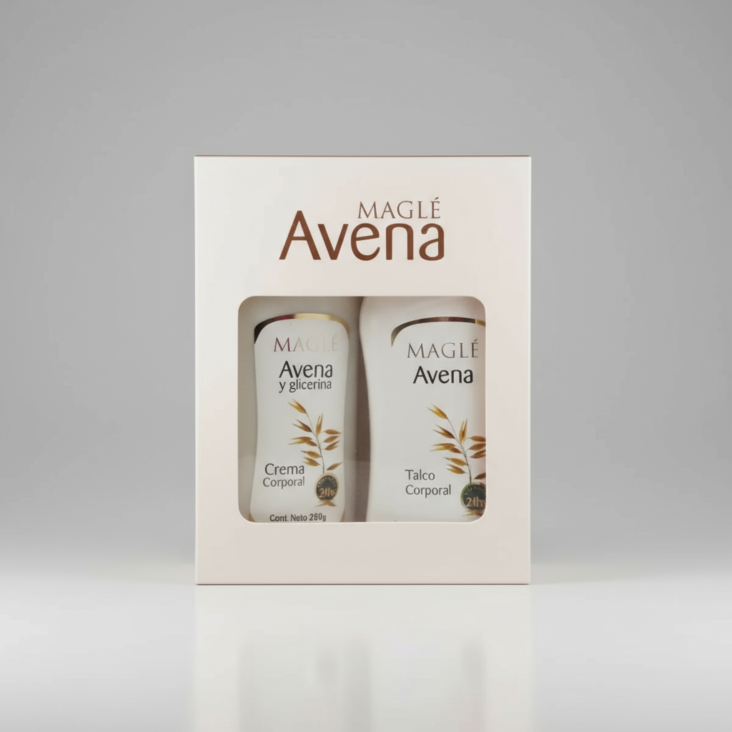 Kit Magle Avena Y Glicerina Crema Corporal + Talco - Imagen 3
