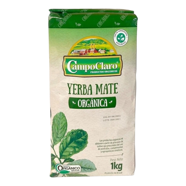 Yerba Mate Organica Campo Claro 1kilo Tradicional - Imagen 2