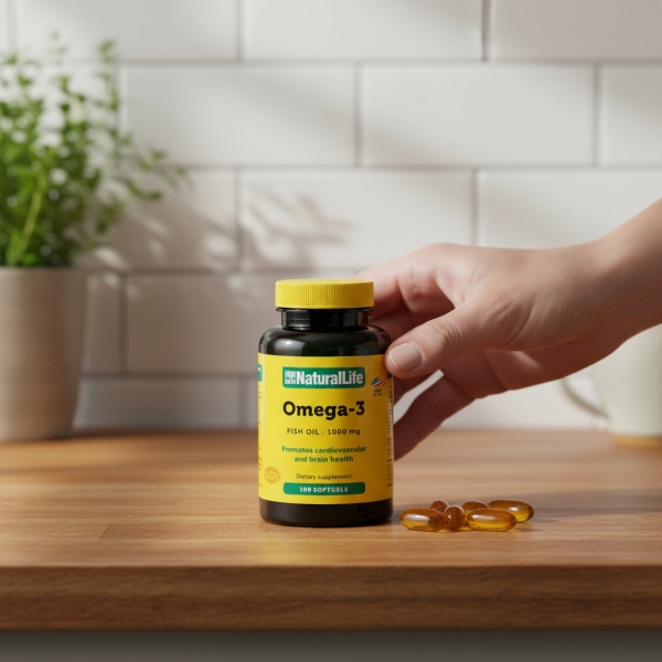 Natural Life Omega 3 Fish Oil Frasco 100 Cápsulas - Imagen 3