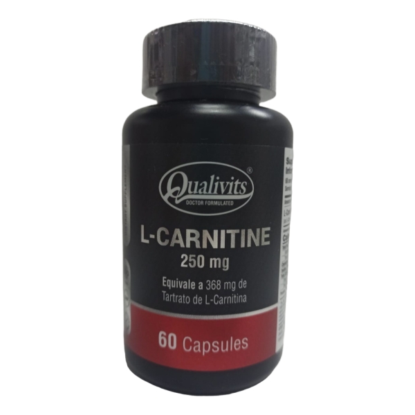 Carnitine L 250mg 60 Cápsulas Qualivits