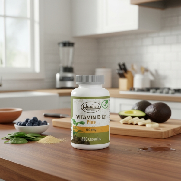 Vitamina B12 Plus Qualivits(R) 500mcg X 200 Cápsulas - Imagen 2