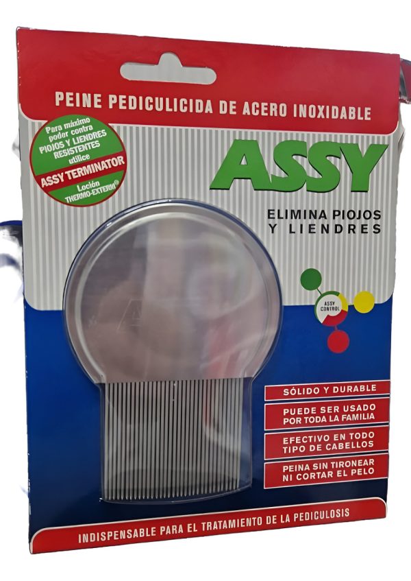 Assy Peine Clasico Para Piojos De Metal - Imagen 3