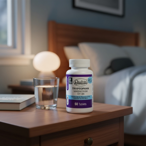 Qualivits Tryptophan Magnesium Vit B6 X 60 - Imagen 3