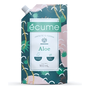 Jabón Líquido De Glicerina Ecume Aloe Repuesto 900ml