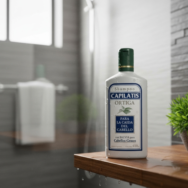 Shampoo Ortiga Para Cabellos Grasos - 410ml Capilatis - Imagen 2