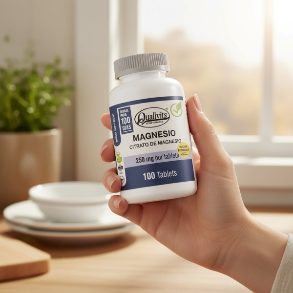 Citrato De Magnesio Qualivits(R) 250mg X 100 Tabletas - Imagen 3