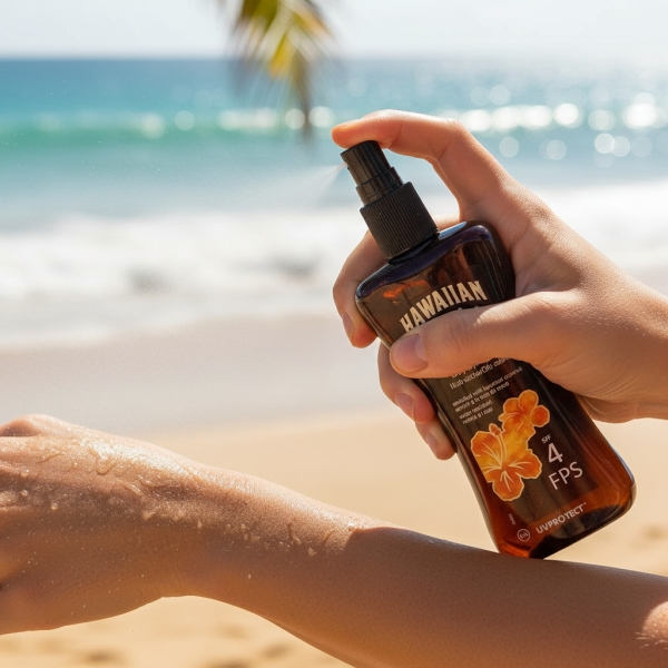 Aceite Bronceador Hawaiian Tropic Fps 4 240 Ml En Spray - Imagen 3