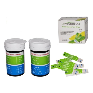Tiras Reactivas Vivacheck Tirillas Para Glucometro X50 Color Blanco