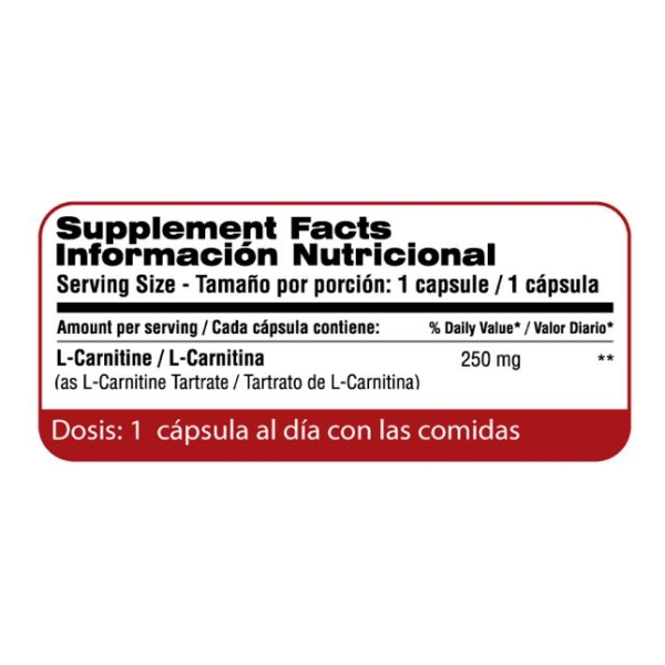 Qualivits -l-carnitine 250 Mg X 120 Cap - Imagen 2