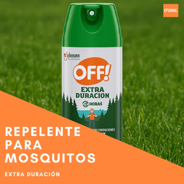 Repelente Para Mosquitos Off Extra Duración Aerosol X170ml - Imagen 6